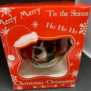 Boxer dog Christmas ornament